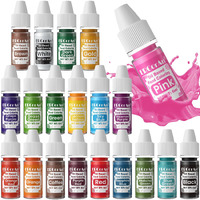 Oil Based Food Coloring For Chocolate - 20 Colors Upgraded Food Coloring, Edible Oil Food Dye For Candy, Cake Decorating, Baking, Fondant, Forsting - 0.25 Fl. Oz