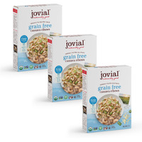 Jovial Grain-Free Cassava Elbows - Gluten Free Elbow Macaroni,Cassava Pasta, Paleo Pasta, Grain-Free, 100% Organic Pasta, Usda Certified Organic, Non-Gmo, High-Fiber - 8 Oz, 3 Pack