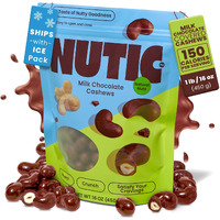 Nutic Milk Chocolate Covered Cashews - 1Lb, Creamy Delights For Snacking & Gifting, Irresistible Chocolate-Covered Nuts For Holidays And Everyday Indulgence - Made In The Usa - (Pack Of 1)