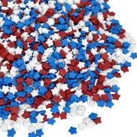 Sprinkles | Colored Sugar | Patriotic Sprinkles | Red White And Blue Sprinkle | Cocktail Sugar | Cupcake Sprinkle | Cake Sprinkles | Manvscakes | 3 Ounces