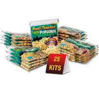 Wabash Valley Farms Popcorn Popping Kits -Less Salt Less Oil, Popcorn Kernels For Popcorn Machine, All In One Popcorn Kernels, Popcorn Kits, 25 Kits