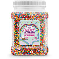 Unpretentious Rainbow Sprinkles (4 Cups) Colorful Jimmies, Decorative & Fun Dessert Topping For Baking