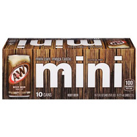 A&W Root Beer Soda, Mini Cans, 10 Pk, 7.5 Fl Oz