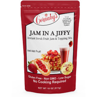 Cornaby's Jam In A Jiffy - Instant Fresh Or Freezer, No Cook, Low Sugar Jam Mix | Easiest Way To Make Delicious, Low Sugar, Low Calorie Homemade Jam And Dessert Toppings | Net Wt. 18 Oz.