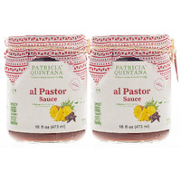 Patricia Quintana Al Pastor Cooking Sauce - Authentic Artisanal Mexican Marinades - Perfect For Making Al Pastor Tacos, Al Pastor Burgers, Grilled Chicken And More (16 Oz, 2 Jars)
