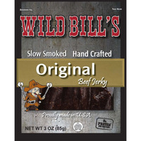 Wild Bill's 3Oz Hickory Smoked Beef Jerky Packs (4 Re-Sealable 3Oz Beef Jerky Packs Per Bag)