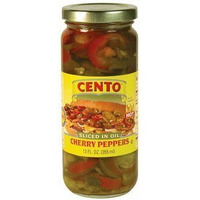 Cento - Hot Sliced Cherry Peppers, (2)- 12 Oz. Jars
