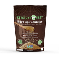 Keystone Pantry Sugar-Free Brown Sugar Substitute - 2 Lb Bag - Naturally Sweetened With Erythritol - Zero Net Carbs - Zero Calories - Gluten Free - Vegan, Keto, & Diabetic Friendly - Certified Kosher