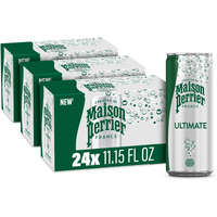 Maison Perrier Unflavored Sparkling Water, 11.15 Fl Oz Cans, 8 Count, 3 Pack 267.6 Fl Oz