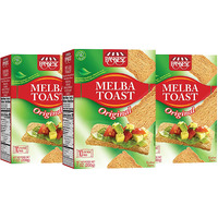 Only Kosher Candy Melba Toast Classic Original Kosher Parve With No Artificial Flavor, Fresh Natural Ingredients, Kosher Certified Delicious Snack Crackers (Pack Of 3)