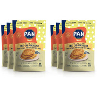 P.A.N Sweet Corn Pancakes Mix - Gluten Free Easy To Prepare 1 Lb (Pack Of 6)