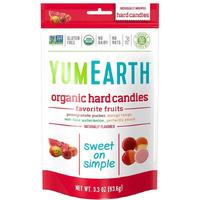 Yumearth Organic Favorite Fruit Hard Candy, Assorted Flavors, 3.3 Ounce (Pack Of 6)