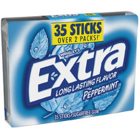 Wrigleys Extra Peppermint Chewing Gum Sugar Free Stick Rp 35 Ct
