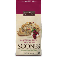 English Scone Mix, Raspberry White Chocolate By Sticky Fingers Bakeries - Easy To Make English Scones Fresh Baked, Makes 12 Scones (1Pk)