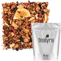 Tealyra - Superfruit Mango - Goji Berries - Pineapple - Pomegranate - Fruity Herbal Loose Leaf Tea - Hot Or Iced - Vitamin And Antioxidant Rich - No Caffeine - 224G (8-Ounce)