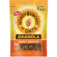 Post Honey Bunches Of Oats Honey Roasted Granola Cereal, Honey Granola Filled With Oats And Honey Granola Clusters, 11 Oz Granola Bag