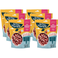 Seven Sundays Oat Protein Cereal, Super Fruity, 8 Oz Bag (Pack Of 6), Gluten Free, 5G Upcycled Protein, 0G Refined Sugar, Crunchy Sweet Snack