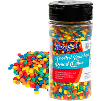 Bakerpan Quins Sprinkles For Cake Decorating - Rainbow Sprinkles 4 Ounces - Rainbow Edible Confetti Sprinkles For Cupcakes, Ice Cream, Cookies, Cakes (Made In Usa)