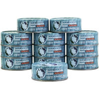 Sustainable Seas Chunk Albacore Tuna In Water, No Salt Added, Kosher, Non-Gmo, 5 Ounce (Pack Of 12)