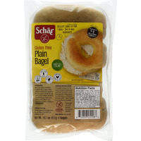 Schar Gluten Free Plain Bagels, 14.1 Ounce