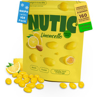 Nutic Lemon Cream Chocolate Covered Almonds - 5 Lb. Roasted Almond In White Chocolate & Lemon Creme Candy. Citrus Bliss Flavors For Perfect Snacks & Gifts, Made In Usa - (Pack Of 1)