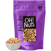 Walnuts Halves & Pieces | Raw - 100% Natural | 2 Lb | Raw Unshelled Walnuts | Packed In New York Zip-Seal Bag For Exceptional Freshness By Oh Nuts