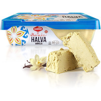 Haddar By Baracke Premium Quality Vanilla Halva 12.34Oz | Fine Sesame Seed Paste Dessert Made With Tahini, Gluten Free, Vegan, Kosher