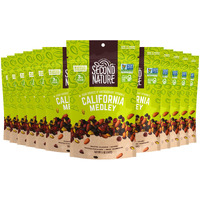 Second Nature California Medley Trail Mix - 5 Oz Resealable Snack Pouches (Pack Of 12) - Certified Gluten-Free Snack, Nut Trail Mix To Satisfy Hunger