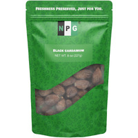 Npg Premium Black Cardamom Pods Whole (Tsao Ko/Cao Guo) 8 Ounces, Plump, Large, And Firm Brown Cardamom Seed Pods, All Natural Non-Gmo Spice With Strong Aromatic Flavor