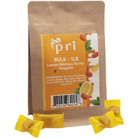 Pri Manuka Honey & Lemon Nuggets, Sweet And All Natural Hard Candy Treat, 1Lb