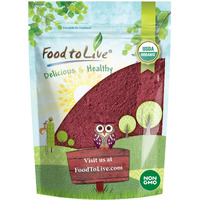 Food To Live Organic Beet Root Powder, 2 Pounds - Non-Gmo, Raw, Kosher, 100% Pure, Vegan Superfood, Bulk, Rich In Iron And Fiber, Great For Juices, Drinks, And Smoothies