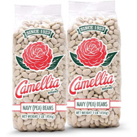 Camellia Brand Dried Navy (Pea) Beans, 1 Pound (2 Pack)