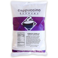 Cappuccino Supreme 2 Lb Bag French Vanilla Instant Cappuccino Mix