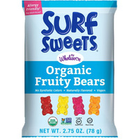 Surf Sweets Organic Fruity Bears, Non Gmo Project Verified, Gluten Free, Nut-Free, Vegan & No Artificial Colors Or Flavors, 2.75 Oz (Pack Of 12)