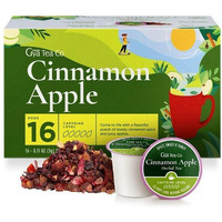 Gya Tea Co Cinnamon Apple Herbal Tea K Cups For Keurig - Non-Caffeinated Tea K Cups For Keurig - Kickstart The Day With Tea Pods For Keurig - Herbal Tea K Cup Tea Pods For Keurig 2.0 & 1.0 Tea Gifts