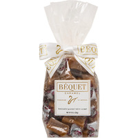 B  Quet Caramel - Salted Butterscotch Gourmet Candy - Candy Individually Wrapped - Gourmet Sea Salt Candy - Made In Montana - Kosher (Star D) And Gluten Free - 8Oz Gift Bag