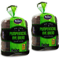 Pumpernickel Bread -2 Pack-16 Oz Per Loaf | Delicious Sandwich Bread | Kosher Bread | Fresh Bread | Dairy & Nut Free | Sterns Bakery