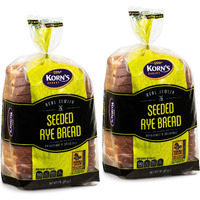 Rye Bread With Seeds -2 Pack-16 Oz Per Loaf | Delicious Sandwich Bread | Kosher Bread | Fresh Bread | Dairy & Nut Free | Sterns Bakery