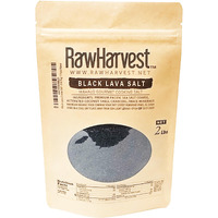 Raw Garden Black Lava Coarse Salt 2 Lb Bag