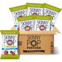 Skinnypop Original Popcorn, Gluten Free, Vegan Popcorn, Non-Gmo, Healthy Popcorn Snacks, Skinny Pop 6.7Oz Party Sized Bags (6 Count)