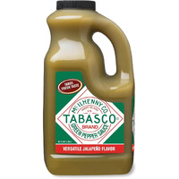 Tabasco Brand Green Jalapeno Pepper Sauce, Mild Hot Sauce, Bulk Plastic Jug, Balanced Jalapeno Sauce, Perfect For Large Recipes, Great On Mexican Dishes & More, 64 Fl Oz (Pack Of 1)