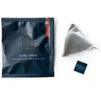Rishi Tea Earl Grey Tea - Organic Sachet Tea Bags, Pure Black Tea With Bergamot Oil, Energizing & Caffeinated - 50 Count