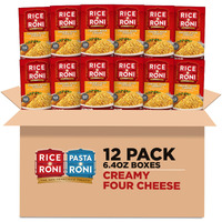 Quaker Rice-A-Roni Creamy Four Cheese-12 Pack, 6.4 Ounce (Pack Of 12)