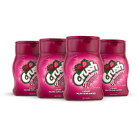 Crush, Strawberry, Liquid Water Enhancer - New, Better Taste! (4 Bottles, Makes 96 Flavored Water Drinks) - Sugar Free, Zero Calorie
