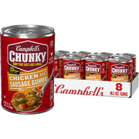 Campbells Chunky Soup, Chicken And Sausage Gumbo, 16.1 Oz Can (Case Of 8)