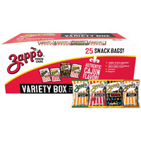 Zapps New Orleans Kettle-Style Potato Chips Variety Pack (1.5 Oz Bags, 25 Count) - Includes Voodoo, Hotter N' Hot Jalapeno, Spciy Cajun Crawtators, Regular Perfect On-The-Go, Gluten Free Snack