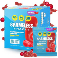 Shameless Snacks - Healthy Low Calorie Snacks, Low Carb Keto Gummies (Gluten Free Candy) - 6 Pack Wunderlicious Whales