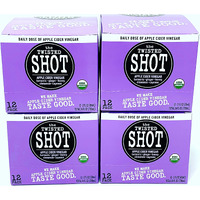 The Twisted Shot | Apple Cider Vinegar Shots With Turmeric, Ginger, Cinnamon, Honey & Cayenne | Wellness Drink | 100% Usda Certified Organic | Gut Health | 48-Pack Of 2Oz Shots
