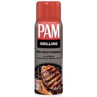 Pam No-Stick Cooking Spray - Grill - For High Temperature - Net Wt. 5 Oz (141 G) Each - Pack Of 2