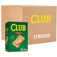 Club Crackers, Lunch Snacks, Snack Crackers, Multigrain, 152.4Oz (12 Boxes)